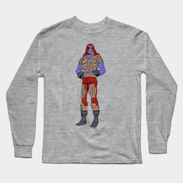 Zartan Sun Skin Long Sleeve T-Shirt by zombill